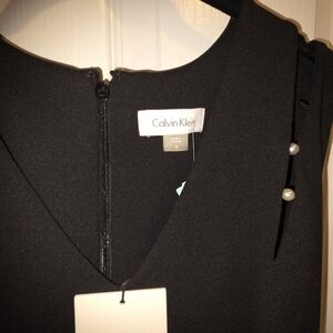 NWT Calvin Klein Sheath Black Sleeveless Dress Size 8
